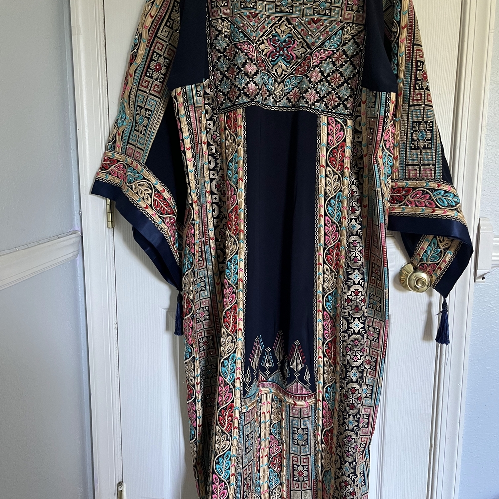 Elegant Multicolor Patterned Dress